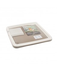 Mantovani Porta Tappetino Igienico Assorbente In Plastica Con Piedini Antiscivolo