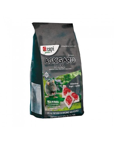 Zapi Agrigard Pasta, Esca Topicida  Bocconi Per Topi, Ratti e Arvicole Veleno Rodenticida Zapi Agrigard Pasta, Esca Topicida  Bocconi Per Topi, Ratti e Arvicole Veleno Rodenticida