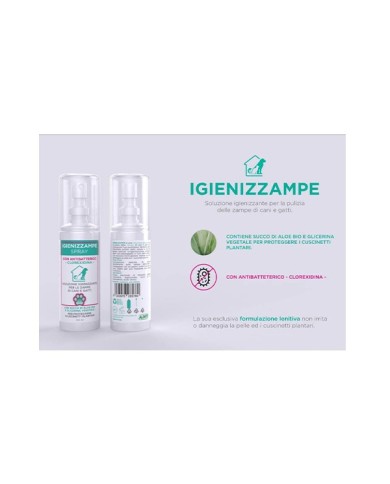 Alivit  Igienizampe Spray Con Antibatterico Clorexidina Per Cani e Gatti Alivit  Igienizampe Spray Con Antibatterico Clorexidina Per Cani e Gatti
