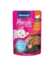 Vitakraft Poésie  Déli Sauce  Junior Bustine Umido Per Gatti 85 gr Vitakraft Poésie  Déli Sauce  Junior Bustine Umido Per Gatti 85 gr