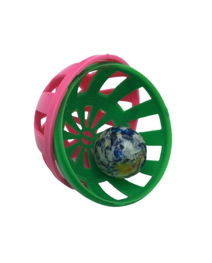 Ferribiella Pallina Multicolore + Palla Pazza Gioco Per Cane
