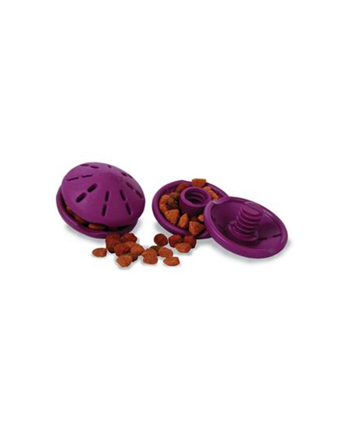 Busy Buddy Disco Viola Educativo Twist 'n Treat Dispenser Cibo Gioco Per Cane
