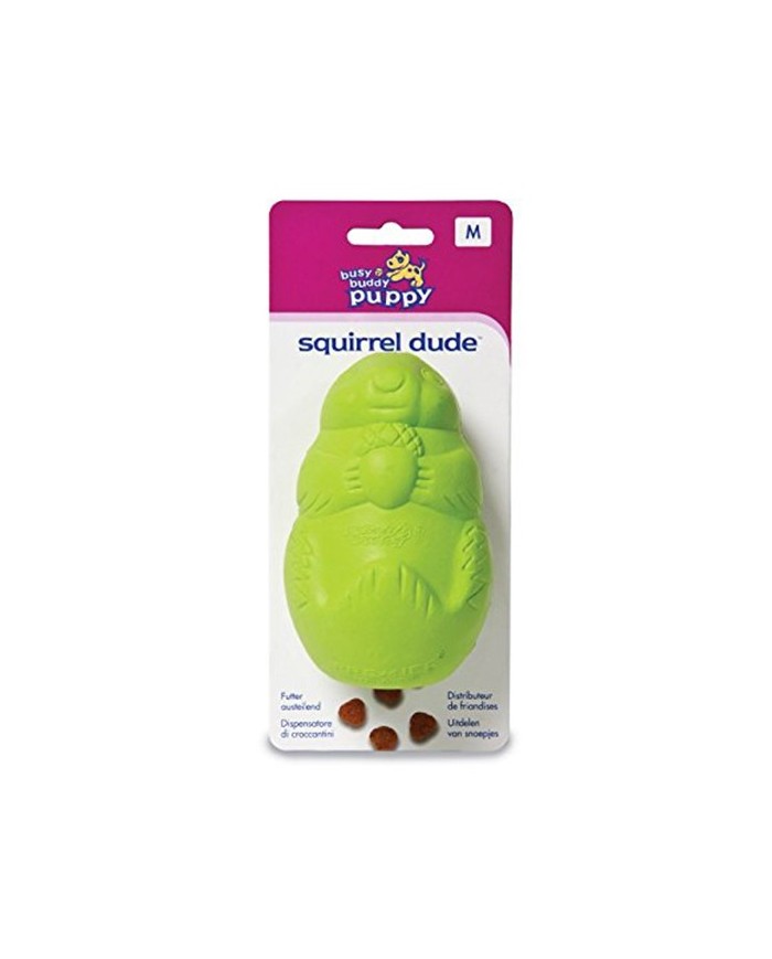 Busy Buddy Palla Scoiattolo Educativo Verde Gioco Dispenser Cibo Per Cane