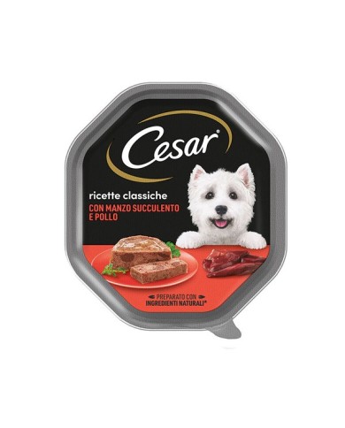 Cesar Cane Umido Ricette Classiche Vaschette  150 gr Cesar Cane Umido Ricette Classiche Vaschette  150 gr