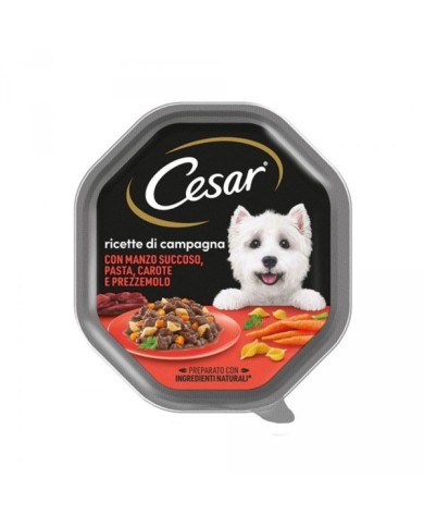 Cesar Cane Umido Ricette Di Campagna  Vaschette 150 gr Cesar Cane Umido Ricette Di Campagna  Vaschette 150 gr