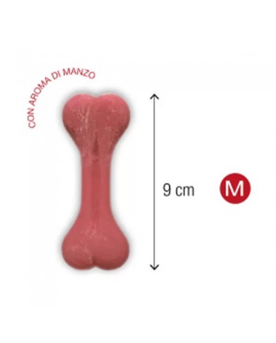 Mantovani Gummy Gum Gioco Osso da Masticare Per Cani Con Aroma di Manzo Mantovani Gummy Gum Gioco Osso da Masticare Per Cani Con Aroma di Manzo
