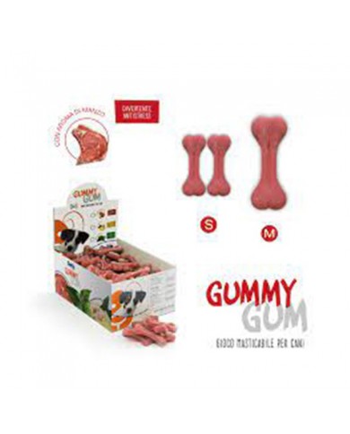 Mantovani Gummy Gum Gioco Osso da Masticare Per Cani Con Aroma di Manzo Mantovani Gummy Gum Gioco Osso da Masticare Per Cani Con Aroma di Manzo