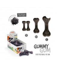 Mantovani Gummy Gum Gioco Osso da Masticare Per Cani Con Carboni Attivi
