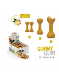 Mantovani Gummy Gum Gioco Osso da Masticare Per Cani Con Zenzero