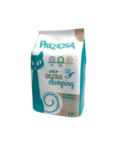 Preziosa Active Ultra Clumping Lettiera Per Gatti 10 Lt Preziosa Active Ultra Clumping Lettiera Per Gatti 10 Lt