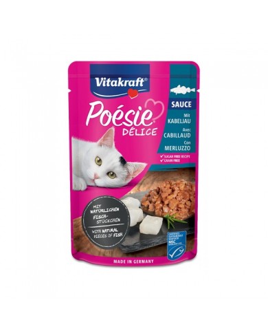 Vitakraft  Poésie  Déli Sauce Bustine Umido Per Gatti 85 gr Vitakraft  Poésie  Déli Sauce Bustine Umido Per Gatti 85 gr