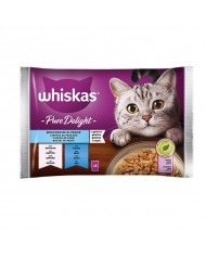 Whiskas Gatto Umido  Pure Delight  in Gelatina Multipack 4 x 85 gr