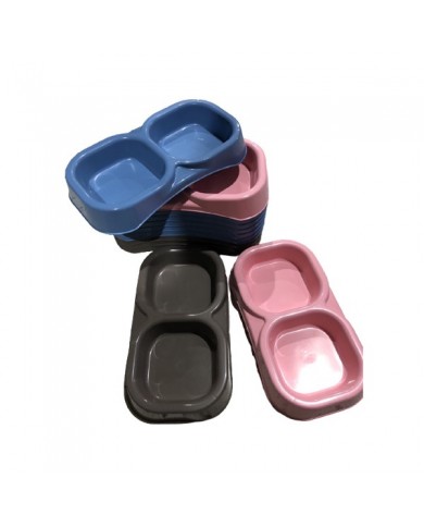 Bama Pet Ciotola Doppia Colori Assortiti Per Cani e Gatti Bama Pet Ciotola Doppia Colori Assortiti Per Cani e Gatti