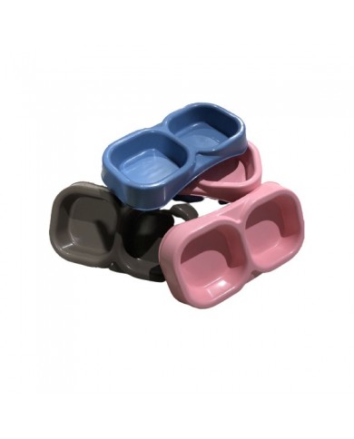 Bama Pet Ciotola Doppia Colori Assortiti Per Cani e Gatti Bama Pet Ciotola Doppia Colori Assortiti Per Cani e Gatti
