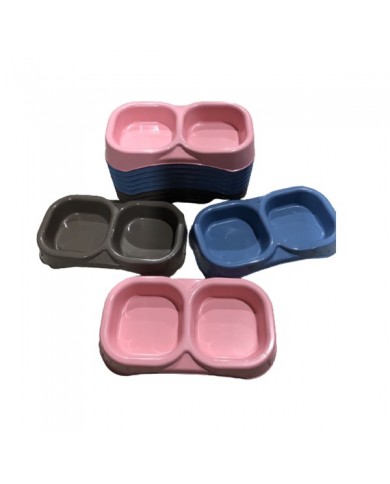Bama Pet Ciotola Doppia Colori Assortiti Per Cani e Gatti Bama Pet Ciotola Doppia Colori Assortiti Per Cani e Gatti