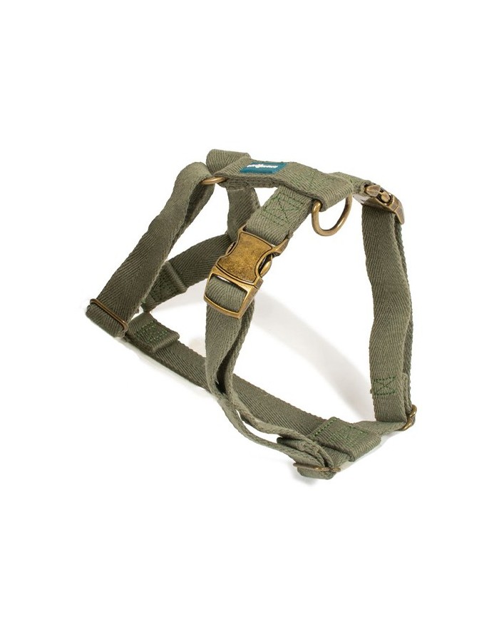 FarmCompany Pettorina Regolabile Ecosostenibile  in Fibra di Soia Naturale Per Cani Taglia  L Dimensione 2x50-60cm