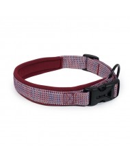 Farmcompany Collare Regolabile Imbottitoin Nylon Linea Deluxe Per Cani Taglia M Dimensione 25mmx35-43cm