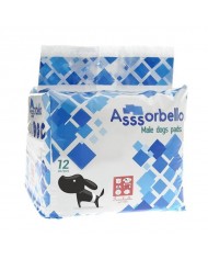 Ferribiella Assorbello Pannolino a Fascia Cani Maschi Large 12 Pezzi