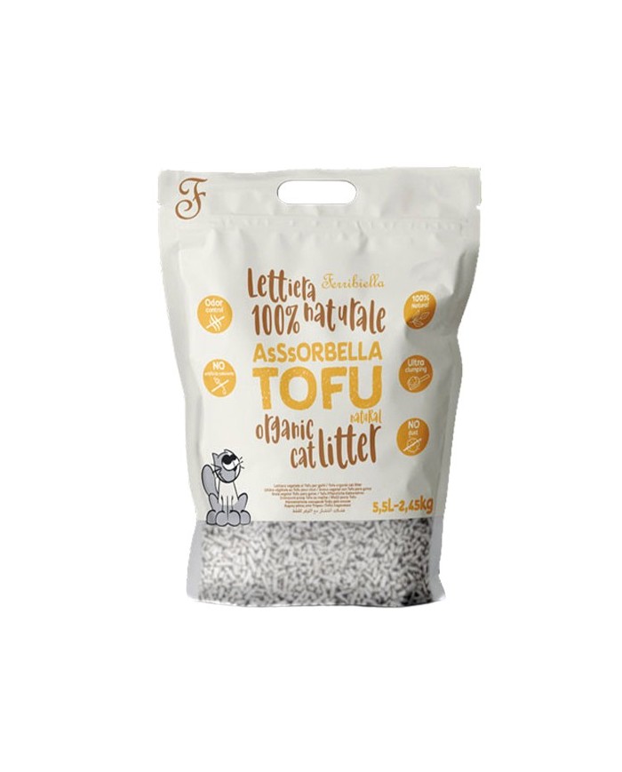 Ferribiella Lettiera Naturale Assorbella Tofu 5,5 Litri
