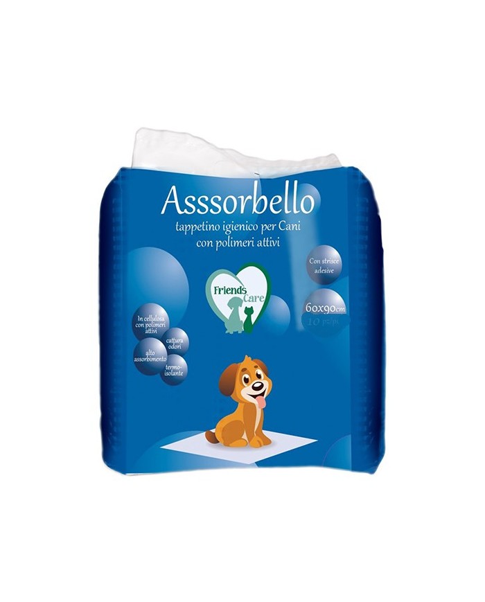 Ferribiella Asssorbello Con Polimeri Attivi Tappetini Igienici Assorbente 60x90 cm 100 Pezzi