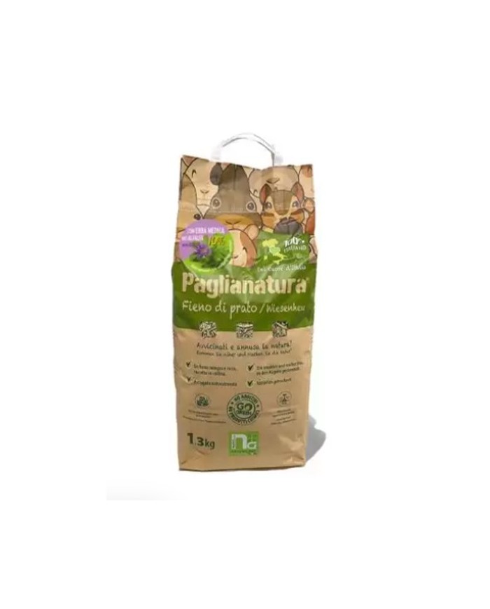 Paglianatura Fieno di Prato Con Erba Medica Alfalfa Per Conigli e Altri Roditori 1,3 kg