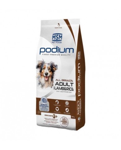 Podium Cane Secco Adult con Agnello e Riso 14Kg Podium Cane Secco Adult con Agnello e Riso 14Kg