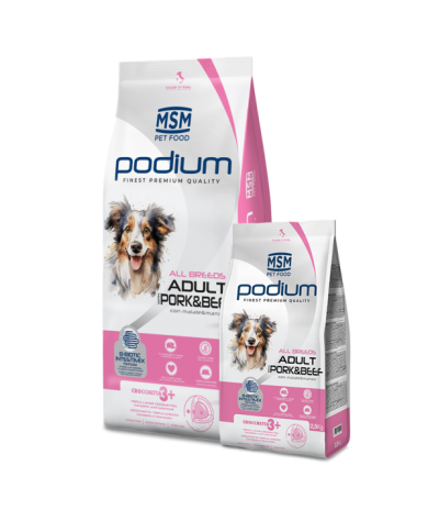 Podium Cane Secco Adult con Maiale e Manzo 2,5Kg Podium Cane Secco Adult con Maiale e Manzo 2,5Kg