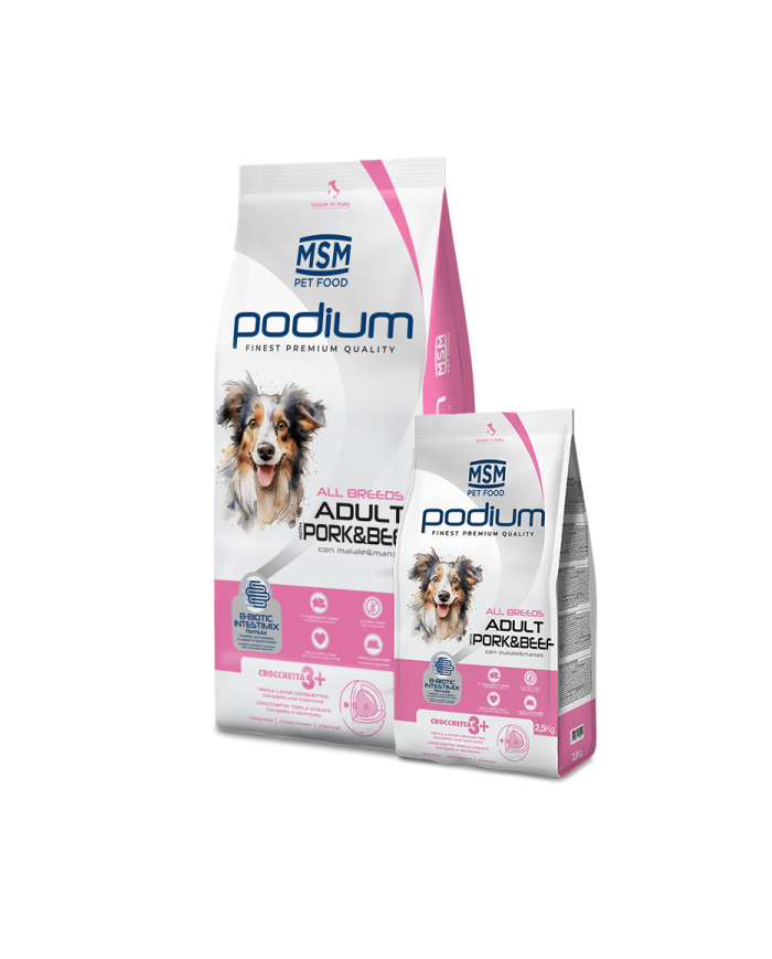 Podium Cane Secco Adult con Maiale e Manzo 2,5Kg
