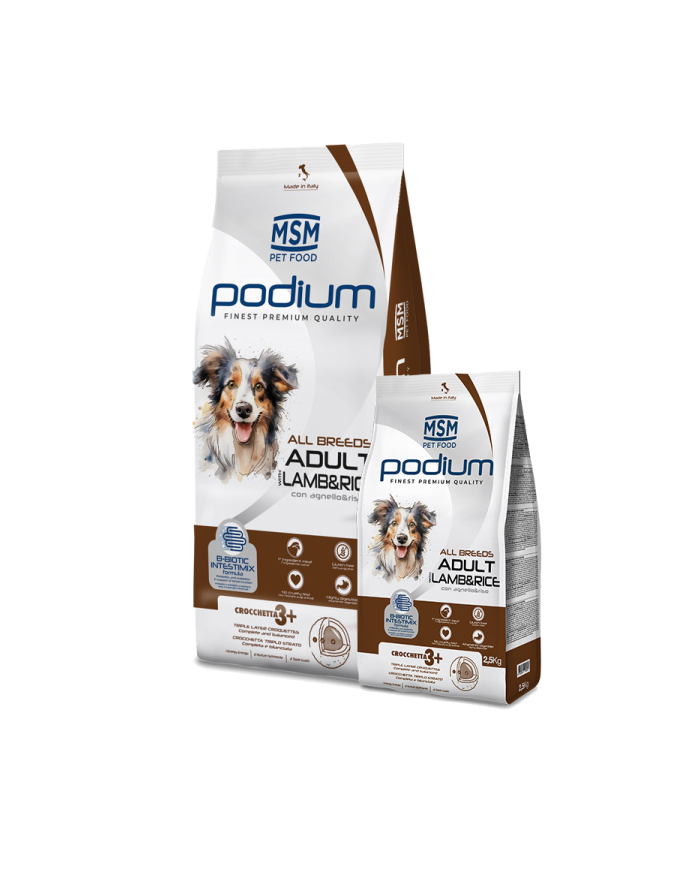 Podium Cane Secco Adult con Agnello e Riso 2,5Kg