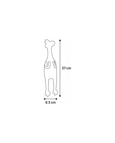 Flamingo Gomma Rubba Gallina Marrone 27X6,3X5,3cm Flamingo Gomma Rubba Gallina Marrone 27X6,3X5,3cm