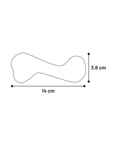 Flamingo Gomma Rubba Osso Marrone 14X5,5X3,8cm Flamingo Gomma Rubba Osso Marrone 14X5,5X3,8cm