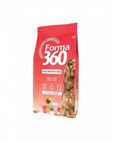 Forma 360 Cane Secco Adult Medium Agnello e Riso 3Kg Forma 360 Cane Secco Adult Medium Agnello e Riso 3Kg