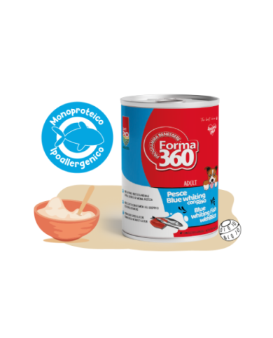 Forma Cane Umido Pesce e Riso 400gr. Forma Cane Umido Pesce e Riso 400gr.