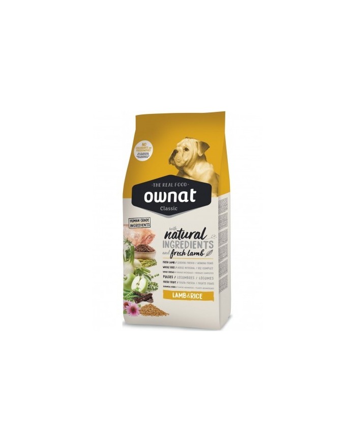 Ownat Cane Secco Classic Agnello e Riso 12Kg
