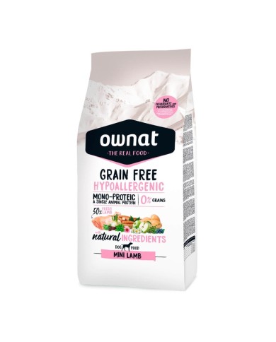 Ownat Cane Secco Grain Free Hypo Mini Agnello 3Kg