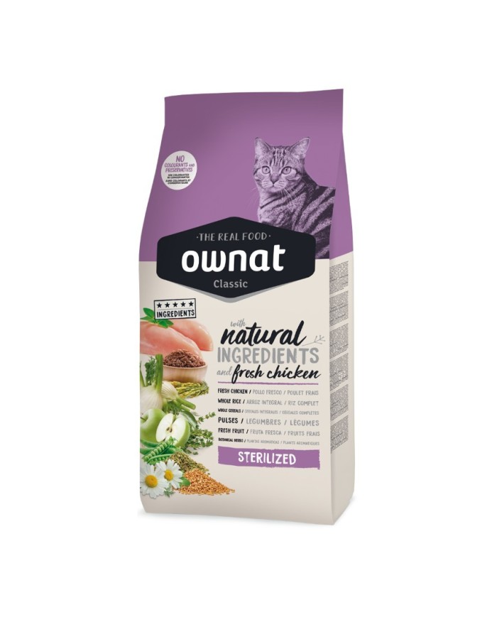 Ownat Gatto Secco Classic Sterilizzato 1,5Kg