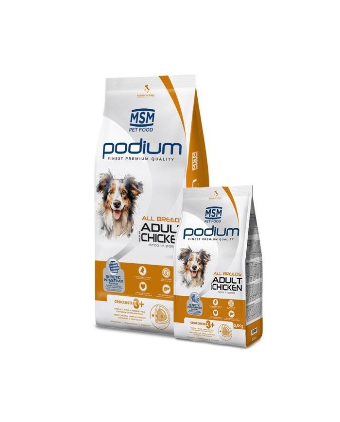 Podium Cane Secco Adult Ricco in Pollo 2,5Kg
