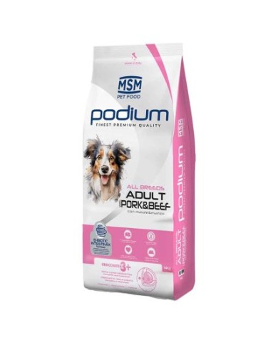 Podium Cane Secco Adult con Maiale e Manzo 14Kg Podium Cane Secco Adult con Maiale e Manzo 14Kg