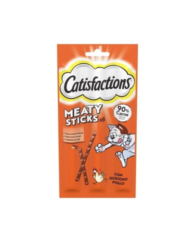 Catisfactions Meaty Sticks Pollo 6x5gr. Catisfactions Meaty Sticks Pollo 6x5gr.