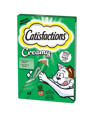 Catisfactions Creamy Erba Gatta 4X10gr. Catisfactions Creamy Erba Gatta 4X10gr.